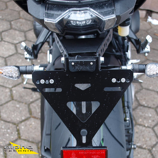 alpha Technik Kennzeichenhalter Yamaha MTN850-A,MT09 ABS,MT09SP;Typ RN43; Modelljahr 2017-