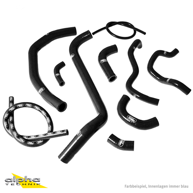 SAMCO SPORT Siliconschlauch Kit schwarz für Honda CBR600RR Modelljahr 2003-2004