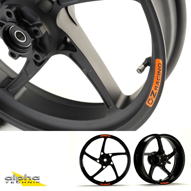 OZ Piega Aluminium hinten in schwarz matt für Kawasaki ZX10R Ninja (mit Standard Felge), ZXT00J, ZXT00S, ZXT02E, ZXT02L, 2011-2024
