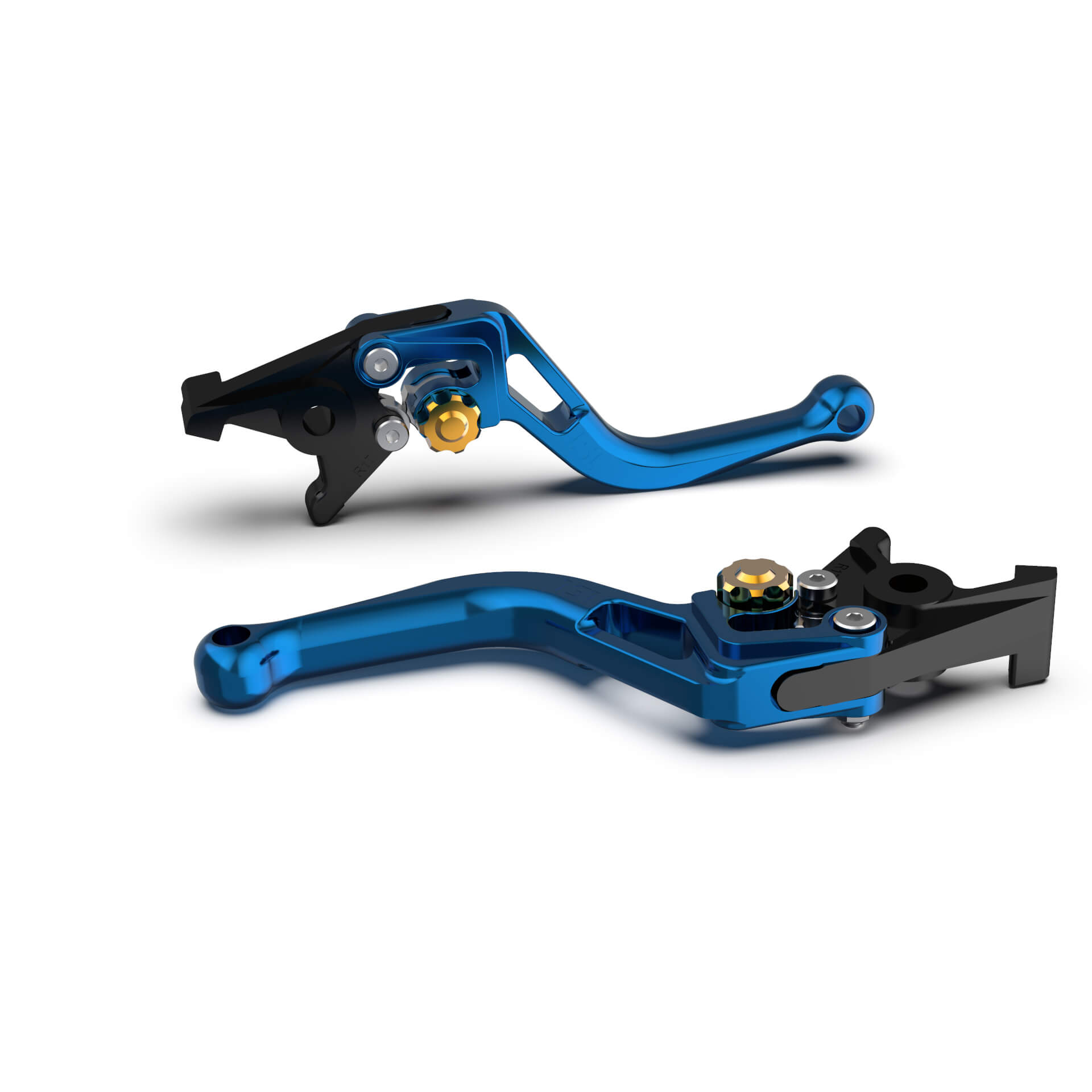 LSL Kupplungshebel BOW L76, kurz, blau/gold