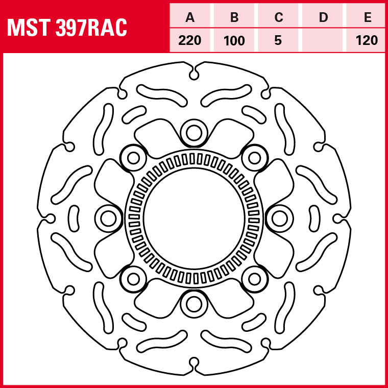 TRW Bremsscheibe Sportiv starr MST397RAC