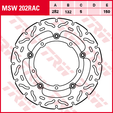 TRW Bremsscheibe Sportiv schwimmend MSW202RAC