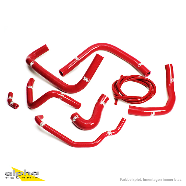 SAMCO SPORT Siliconschlauch Kit rot für Honda CBR900RR Modelljahr 1996-1997