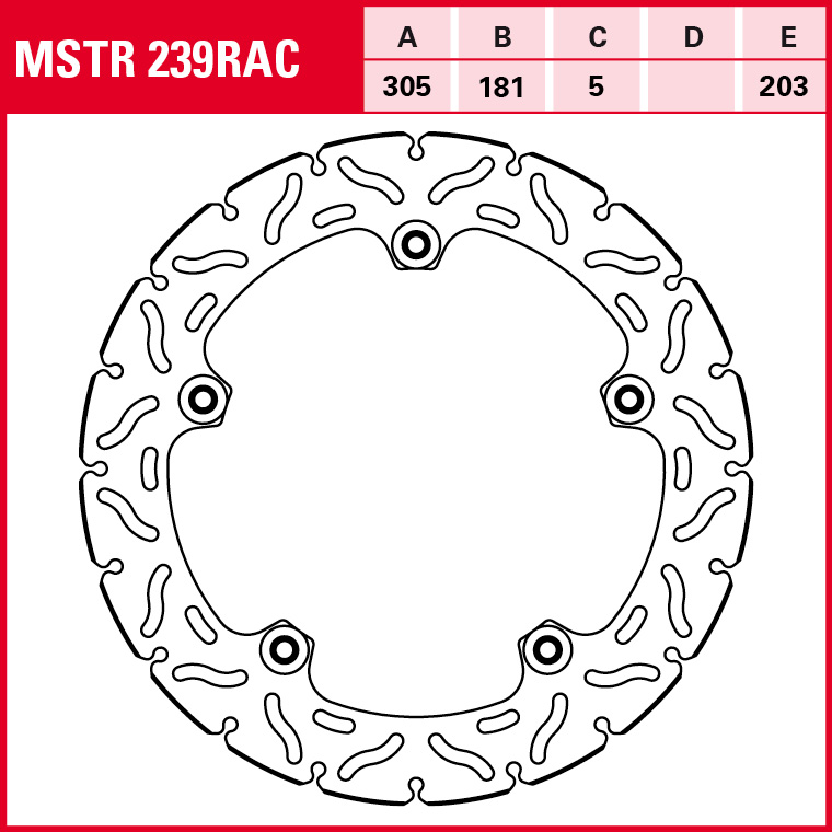 TRW Bremsscheibe Sportiv BMW Semifloating MSTR239RAC
