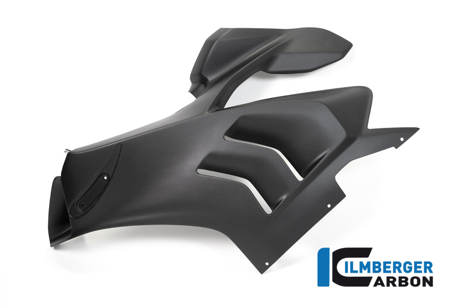 Ilmberger Carbon Verkleidungsseitenteil links Racing, glänzend, Ducati Panigale V4, V4S, V4R 2019-