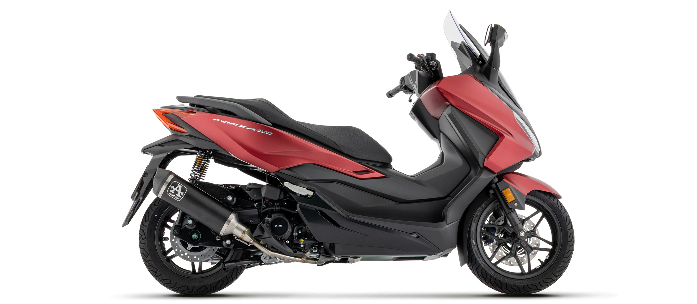 ARROW Auspuff DARK URBAN mit Carbon-Endkappe für Honda ADV 350, 2025-