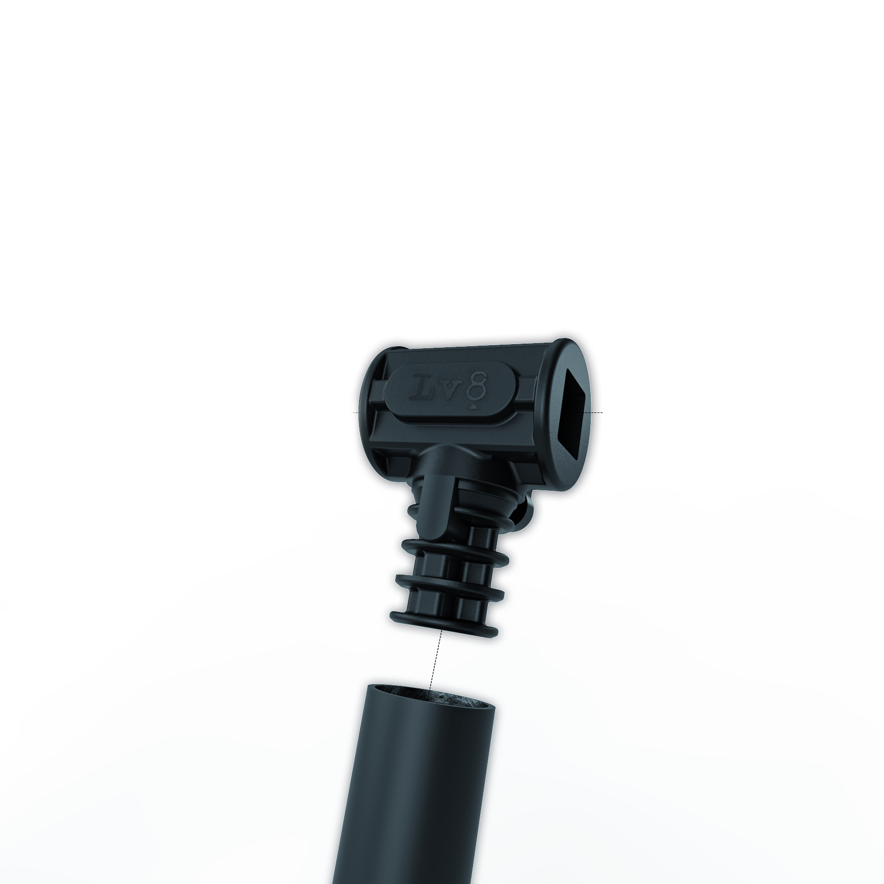 LV8 ELEVATE Universal-Montageständer für Hinterrad mit Gummiaufnahmen, Schwarz