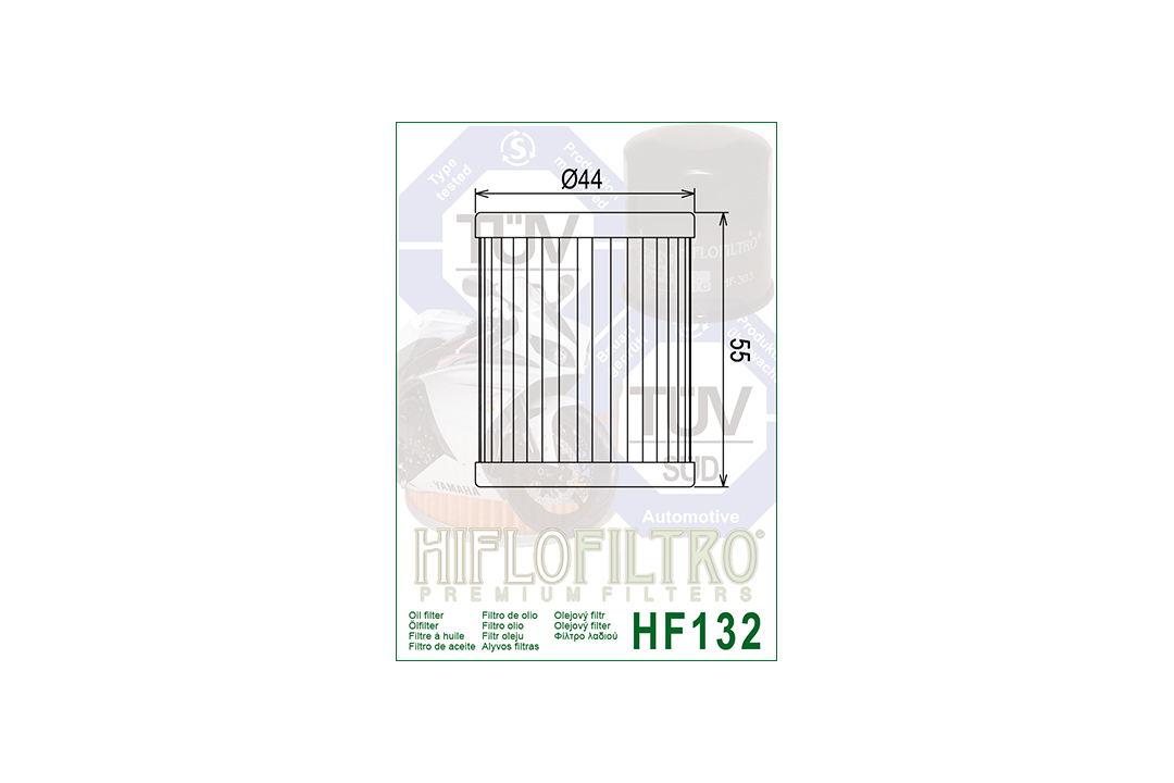 HIFLO Ölfilter HF132  für diverse Beta / Kawasaki / Suzuki / SYM / Yamaha Modelle