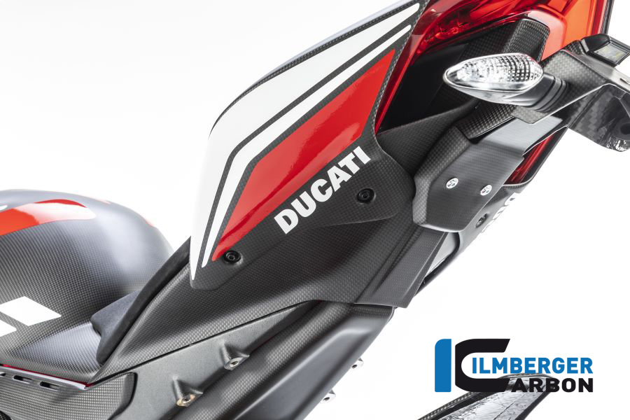Ilmberger Carbon Untere Rahmenheckabdeckung matt für Ducati Panigale V4 / V4S ab 2018