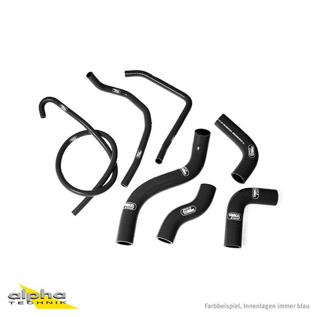SAMCO SPORT Siliconschlauch Kit schwarz für Kawasaki Z1000 Modelljahr 2003-2006