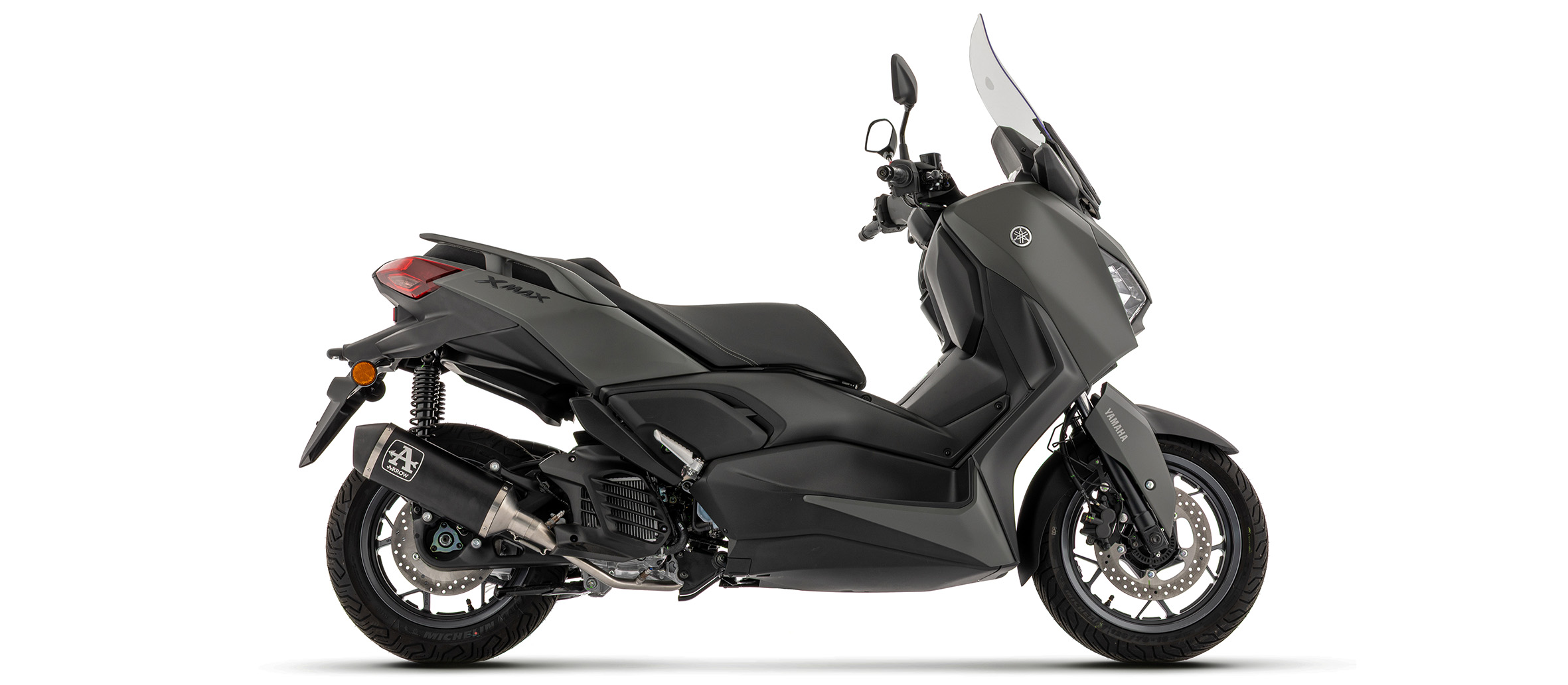 ARROW Auspuff DARK URBAN für Yamaha XMAX 125 Modelljahr 2025- ohne Straßenzulassung