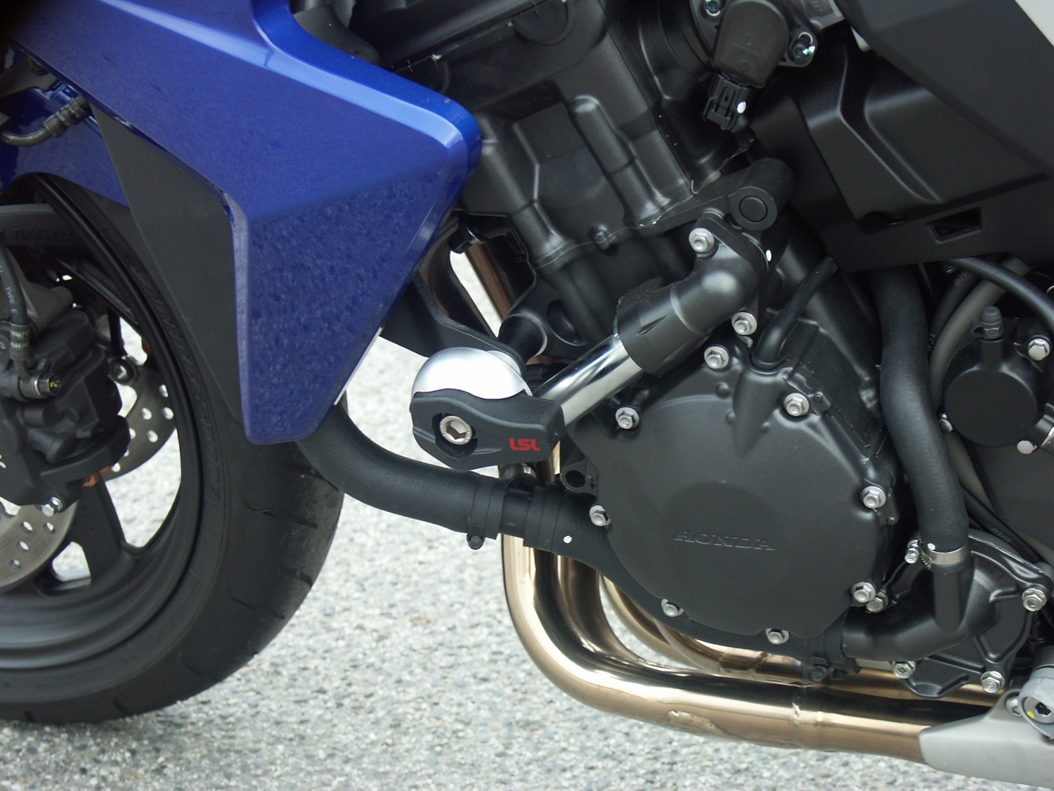 LSL Crash Pad Befestigungskit für Honda CB1000R / CBF1000F,  2010-, DS, schwarz