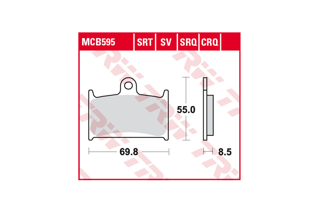 TRW Bremsbelagsatz Sinter Road & Track MCB595SRT vorne