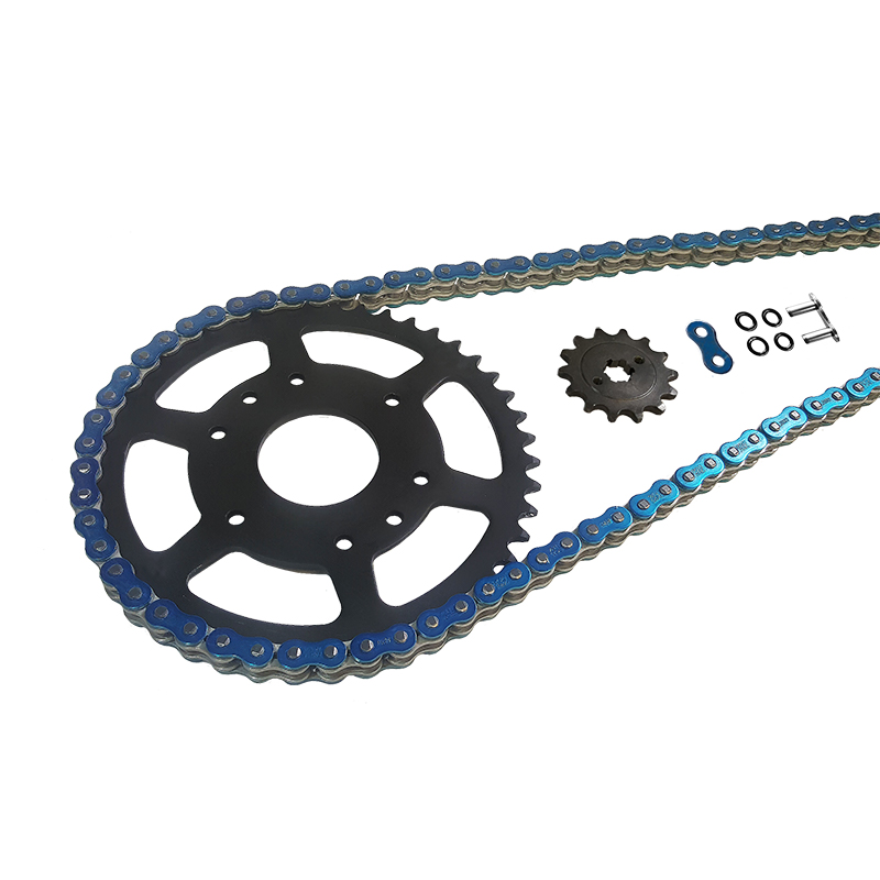 EK-Chain Kettensatz 525 MVXZ-2 für BMW F750GS, F800GS, F850GS, F900GS, F900R, F900XR, 2019- Farbe Blau