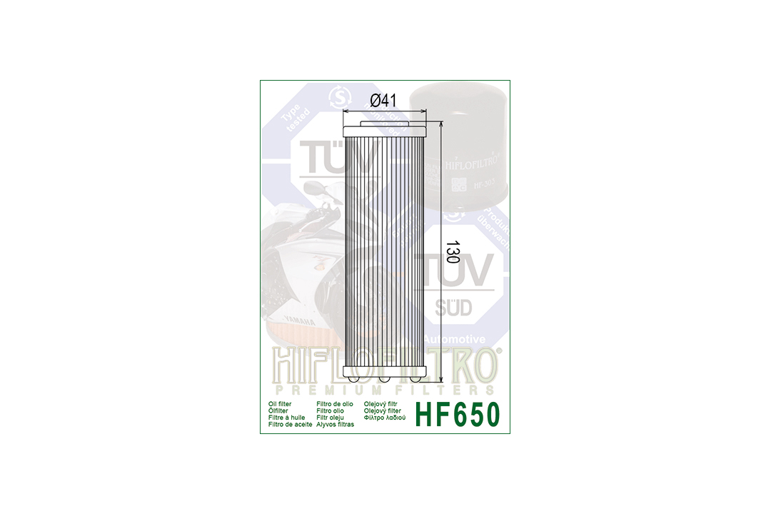 HIFLO Ölfilter HF650 für diverse KTM Modelle und Husqvarna FR450 Rally