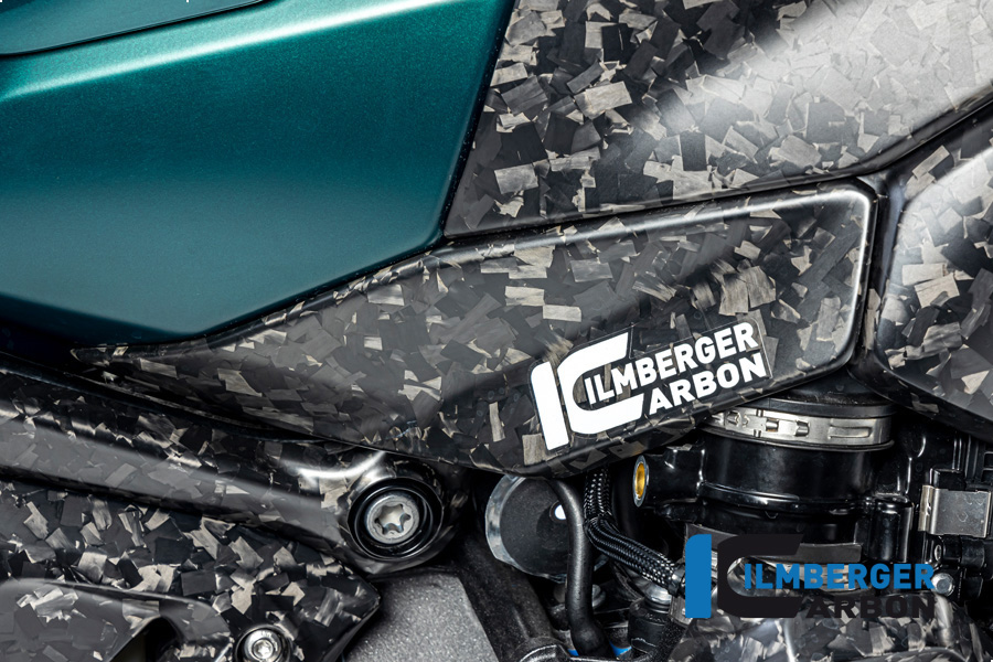 Ilmberger Carbon Tankabdeckung unten rechts, Black Diamond Carbon, matt, BMW R1300GS 2023-