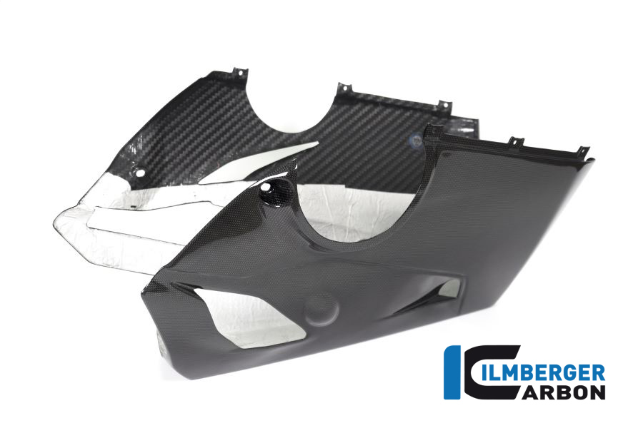 Ilmberger Carbon Verkleidungsunterteil für Akrapovic Full Race Auspuff für Ducati Panigale V4 / V4S ab 2018