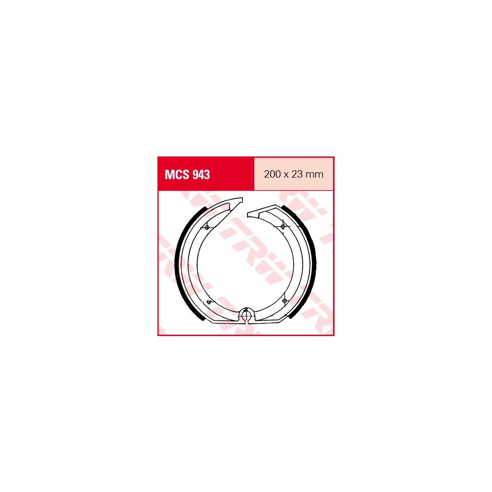 TRW LUCAS Bremsbackensatz MCS943