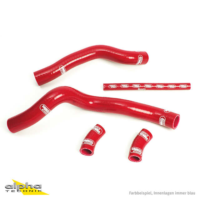 SAMCO SPORT Siliconschlauch Kit rot für Suzuki TL1000S Modelljahr 1998-2001