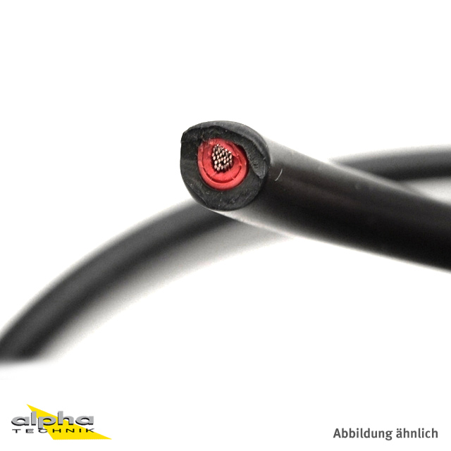 Zündkabel schwarz,  5m
