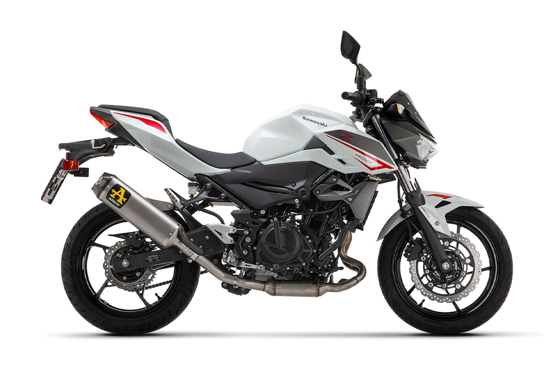 ARROW Auspuff INDY RACE Titan für Kawasaki Ninja 400 und Z400 2023-