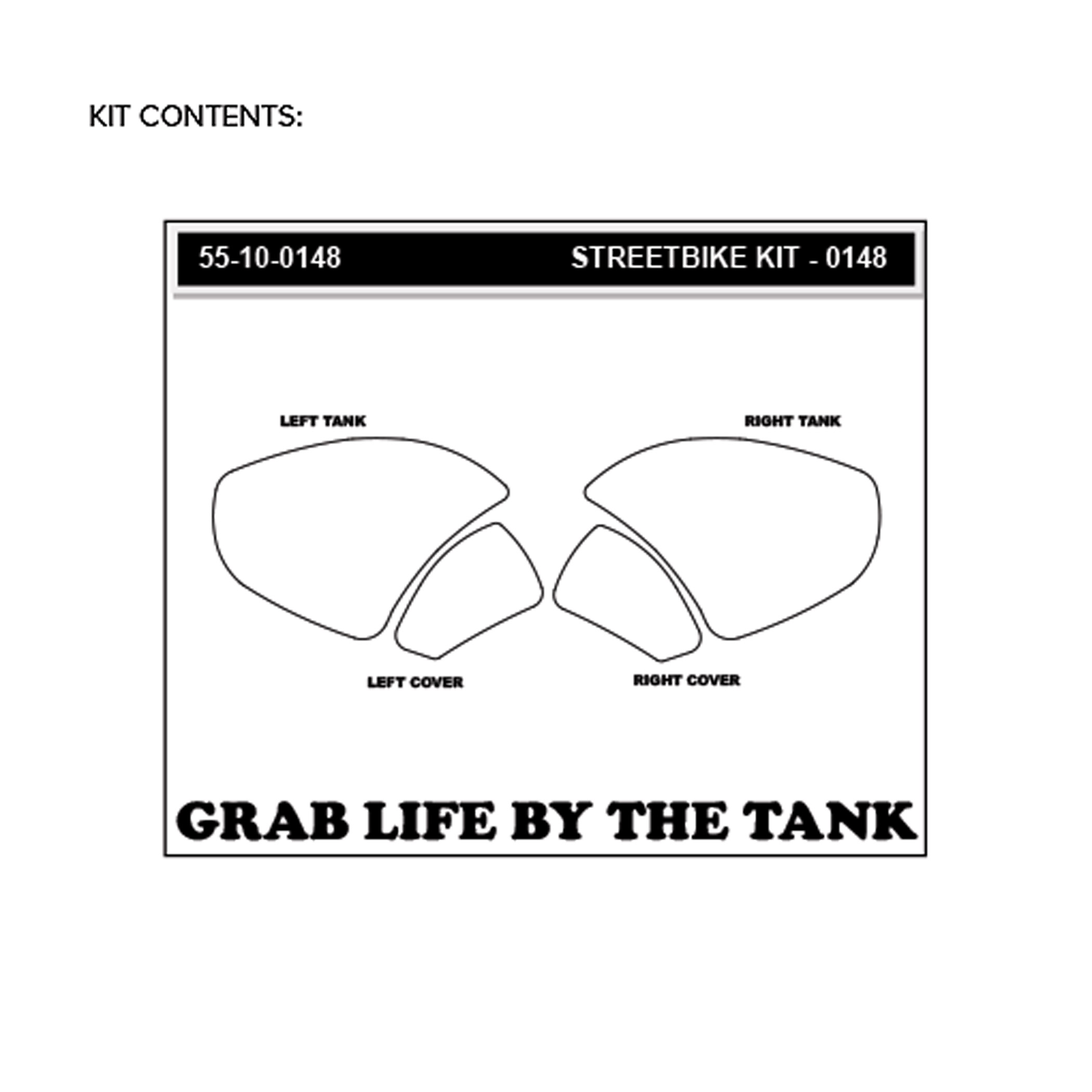 Stompgrip Traction Pads klar, für Ducati Panigale V4, Streetfighter V4, Superleggera V4 (siehe Verwendungsliste)