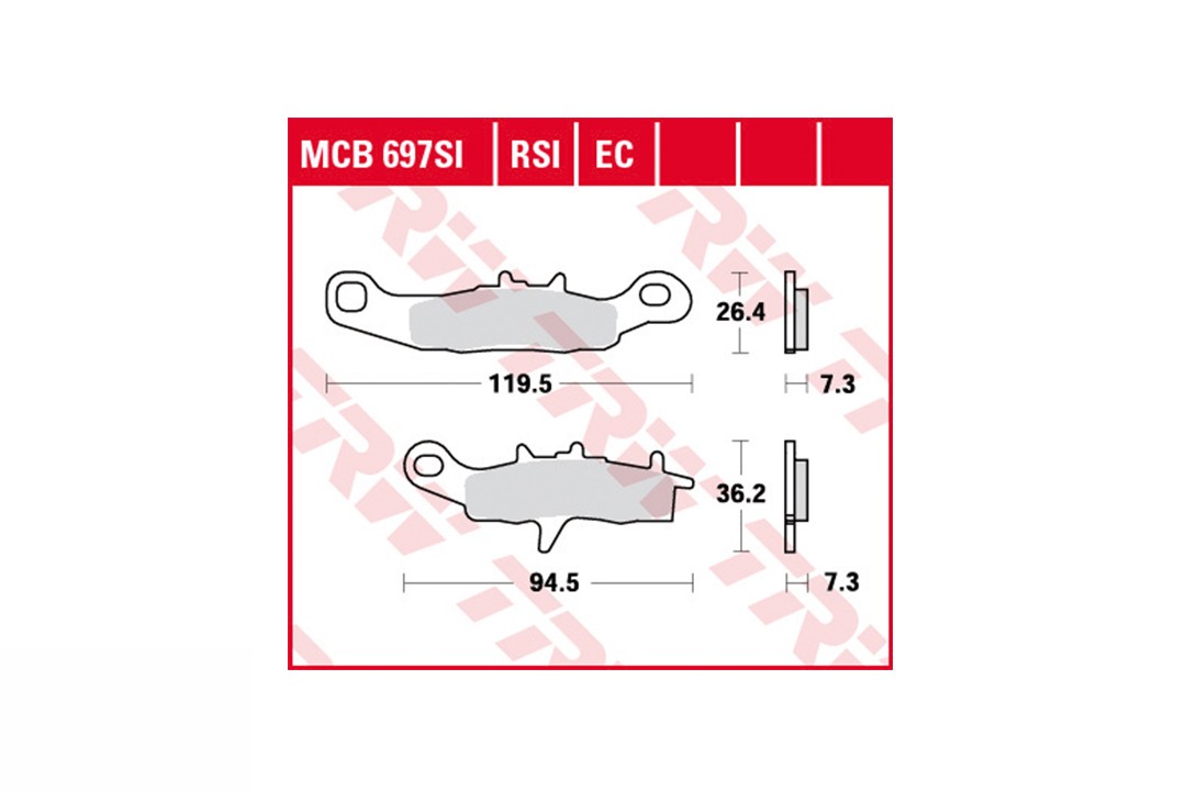TRW Bremsbelagsatz MCB697EC