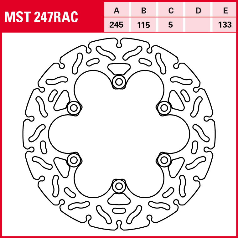 TRW Bremsscheibe Sportiv starr MST247RAC