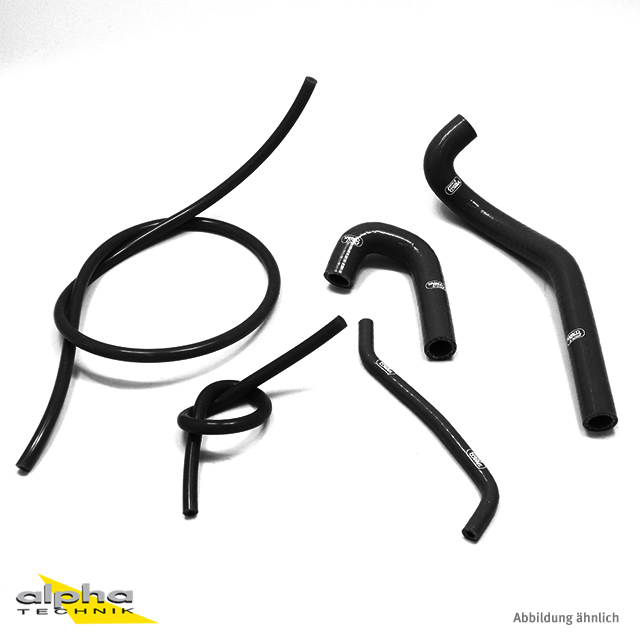 SAMCO SPORT Siliconschlauch Kit schwarz für Yamaha WR125X WR125R Modelljahr 2009-2018