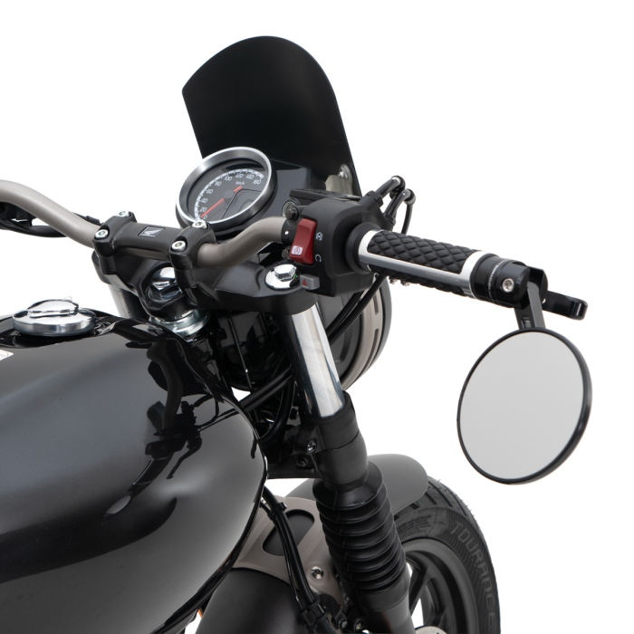 Barracuda Spiegel SKIN-S BAR END B-LUX schwarz/silber