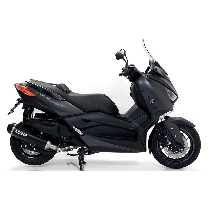 ARROW Auspuff DARK URBAN für Yamaha XMAX 400 2017-, Aluminium schwarz