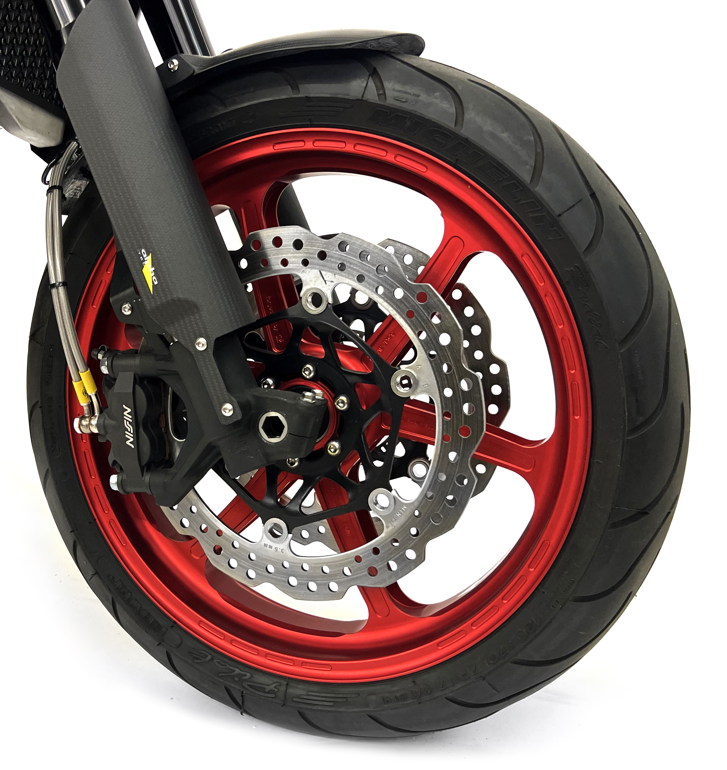 PVM 3V Umbausatz 17 Zoll Aluminium Schmiedefelgen rot matt für Honda Africa Twin CRF1000 / CRF1100 ab 2015- PVM 3V Umbausatz 17 Zoll Aluminium Schmiedefelgen rot matt für Honda Africa Twin CRF1000 / CRF1100 ab 2015-