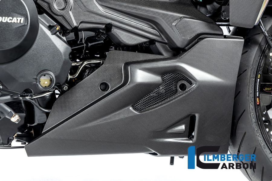 Ilmberger Carbon Motorspoiler rechts, matt, Ducati Diavel 1260 , 2019-