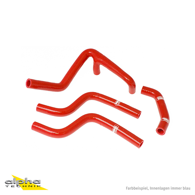 SAMCO SPORT Siliconschlauch Kit rot für Husqvarna CR250 CR360 WR250 WR360 Modelljahr 2000-2007