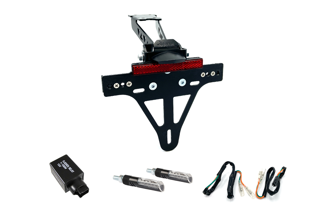 Kennzeichenhalter-Blinker-Kit IDEA für Honda CB500F Typ PC58 u. CBR500R PC57 ab Modelljahr 2017 (Hinten)
