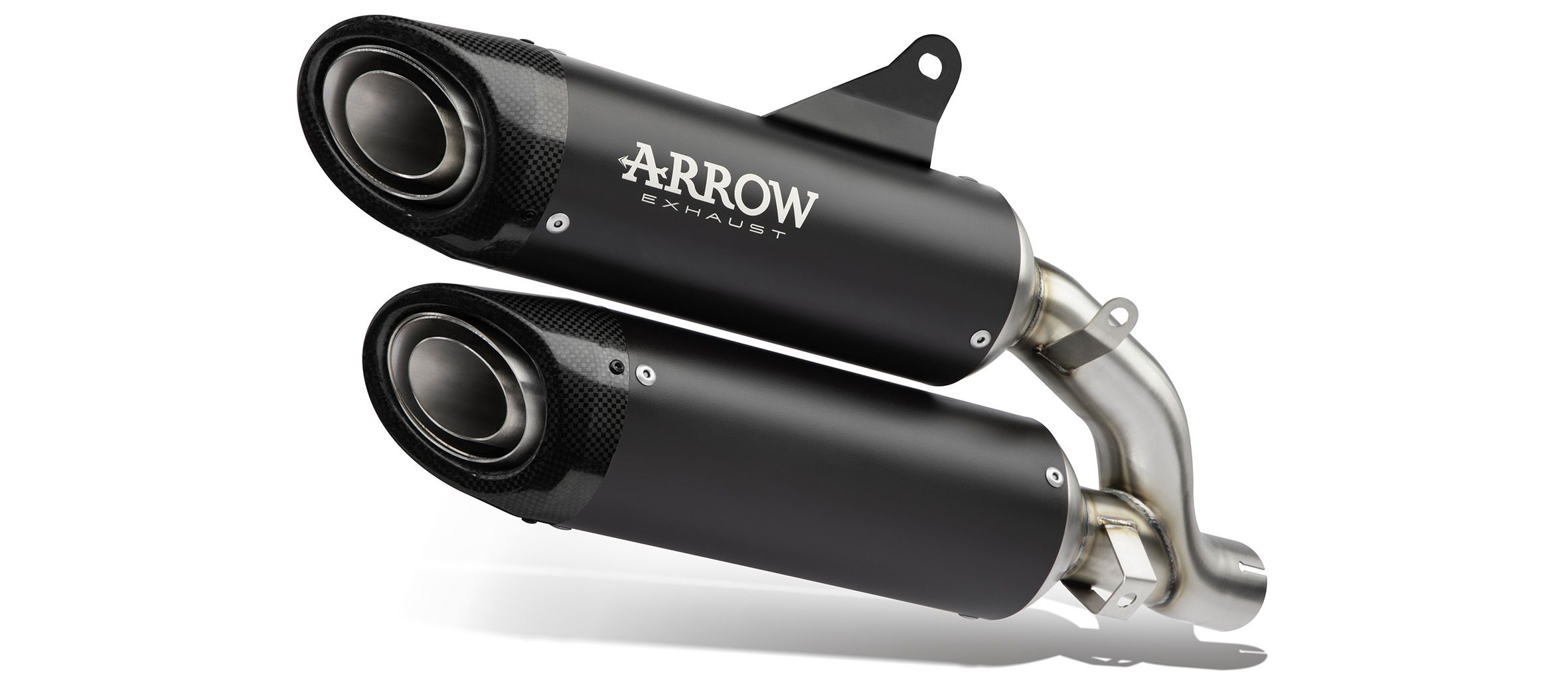 ARROW Auspuff ROUND-SIL DARK Titan für Ducati Monster 890 V2, V2+ 2026-