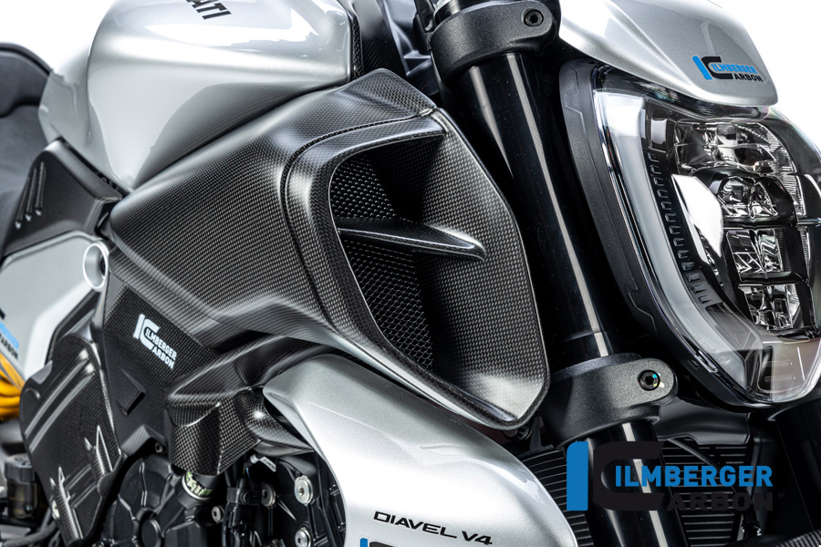 Ilmberger Carbon Luftkanaleinlassverkleidung rechts, matt, Ducati Diavel V4 , 2023-
