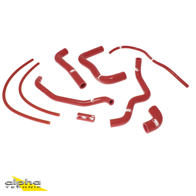 SAMCO SPORT Siliconschlauch Kit rot für Aprilia RSV1000R Tuono 1000R Factory Modelljahr 2004-2010