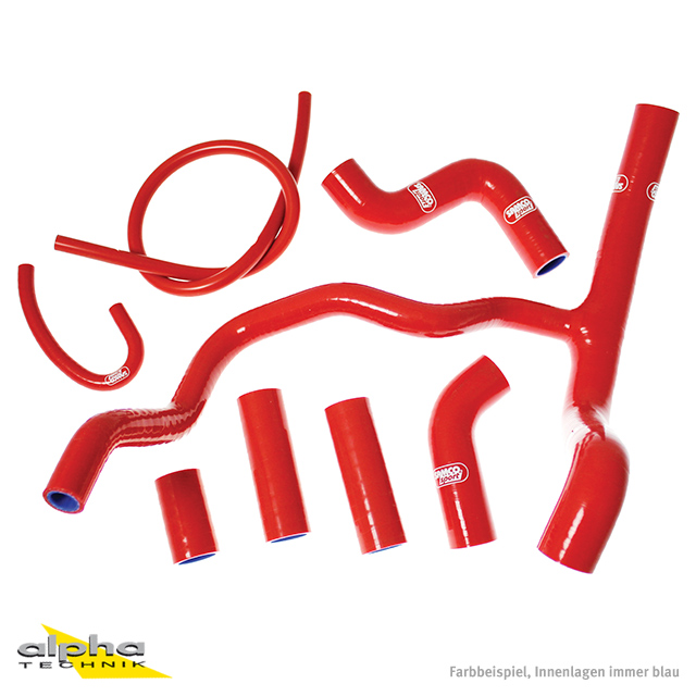 SAMCO SPORT Siliconschlauch Kit rot für Aprilia Tuono V4 (R / RR / Factory), 2011-2025