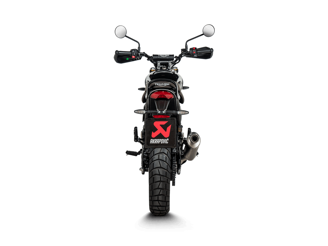 Akrapovic Slip-On Line (Titanium) Auspuff für Triumph Scrambler 400 X, 2023-2024