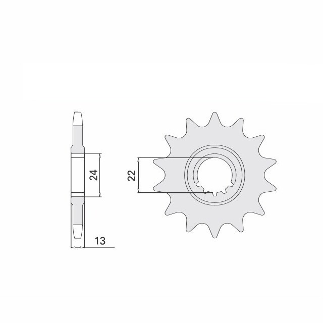 Ritzel, 15 Zähne, Teilung 520