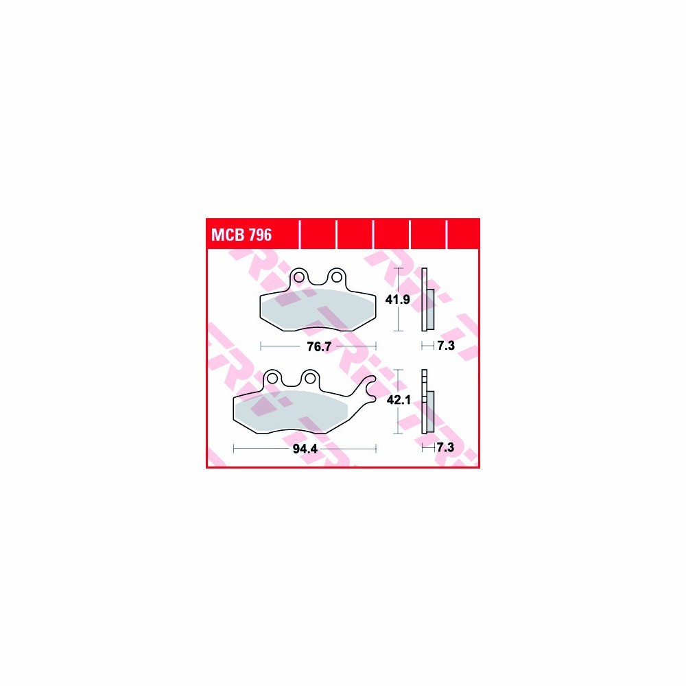 TRW Bremsbelagsatz Allround MCB796