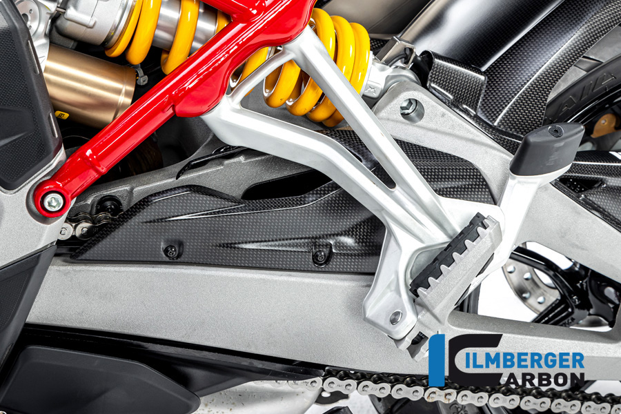 Ilmberger Carbon Kettenschutz/Schwingeneinsatz, matt, Ducati Multistrada V4 2020-