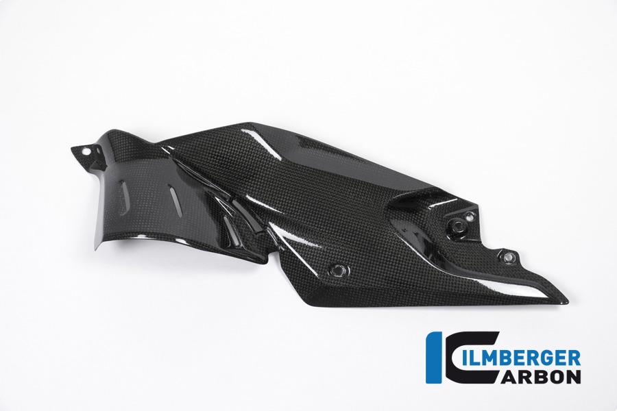 Ilmberger Carbon Seitendeckel unterm Tank links, Carbon