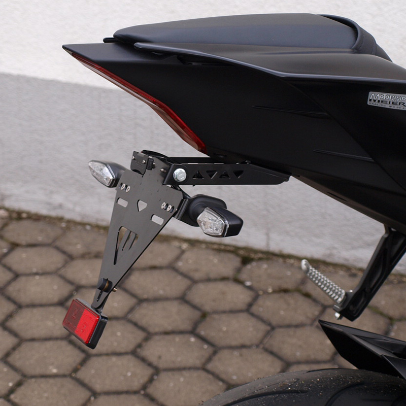 alpha Technik Kennzeichenhalter für Yamaha YZF-R6; Typ RJ27; Modelljahr 2017-