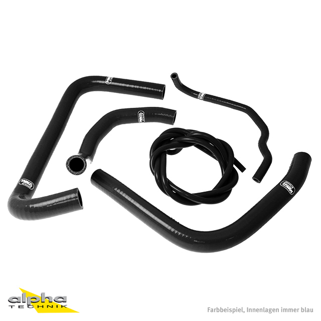 SAMCO SPORT Siliconschlauch Kit schwarz für Honda CBR900RR Modelljahr 1992-1993
