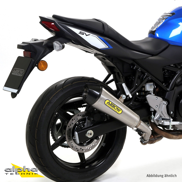ARROW Auspuff X-KONE für Suzuki SV650 2016-, Edelstahl (Nur mit ARROW Zwischenrohr)
