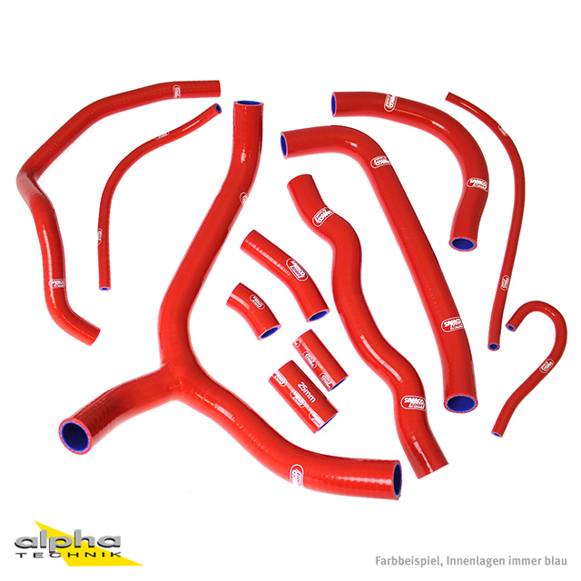 SAMCO SPORT Siliconschlauch Kit rot für Honda VFR800 Modelljahr 2002-2014