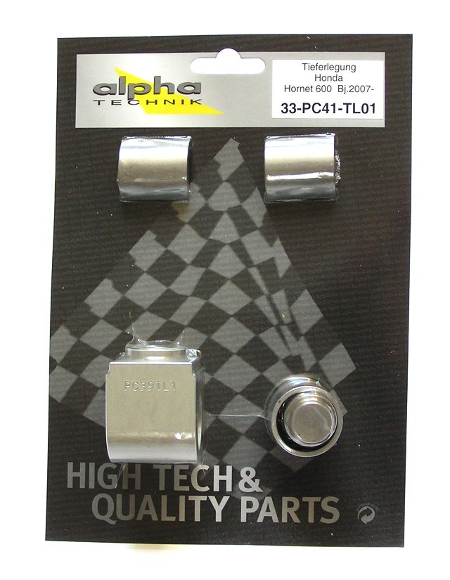 alpha Technik Tieferlegungssatz 25mm für Honda Hornet 600, Typ PC41; Modelljahr 2007-