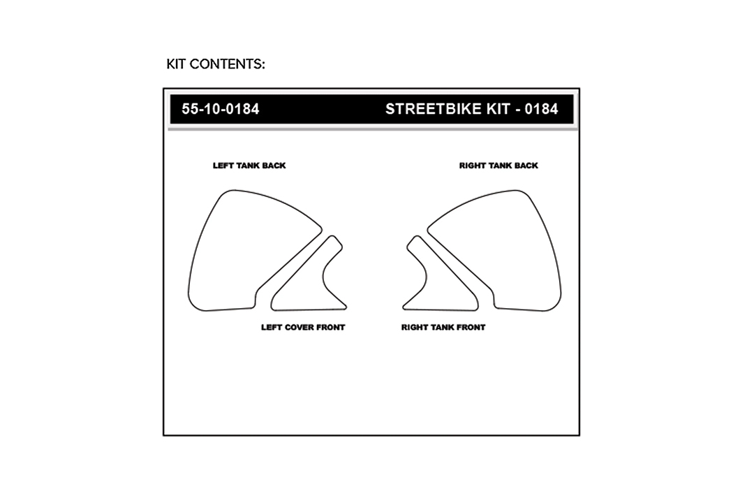 Stompgrip Tank Pad klar, Icon, Streetbike Tank Kit für Monster 937 (plus, SP), 2021-2025, Monster 1200 (S), 2021-2024